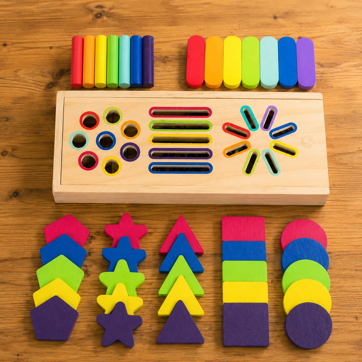 Caja Educativa de Formas y Colores